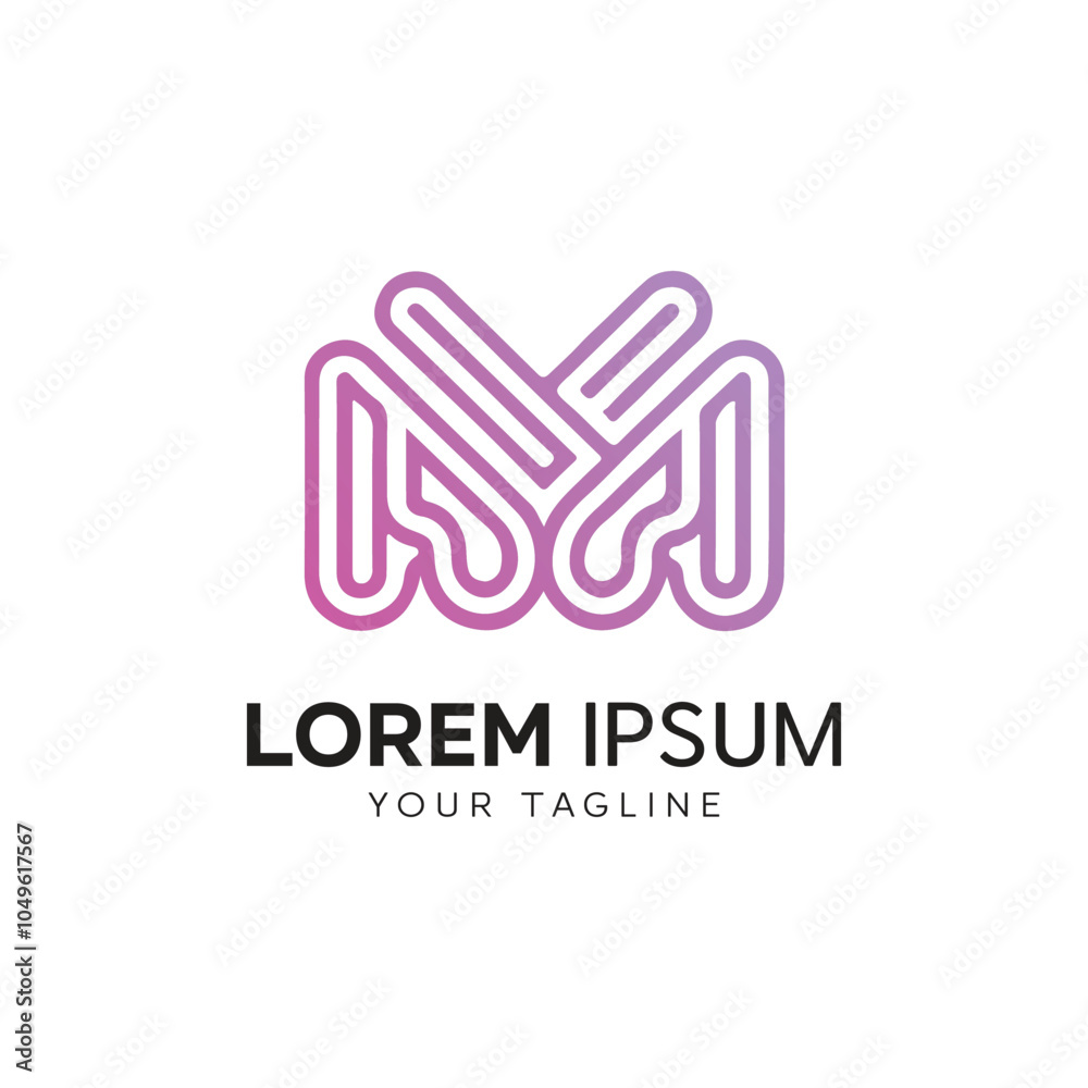 Fototapeta premium Creative Letter M Logo Design for Business