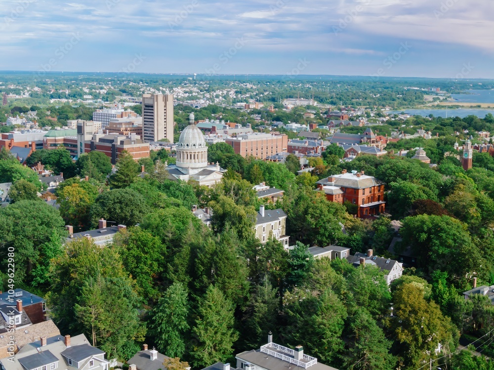Obraz premium Brown University campus on college hill in Providence, Rhode Island, United States.