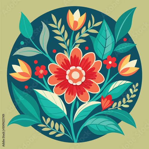 floral vector background design