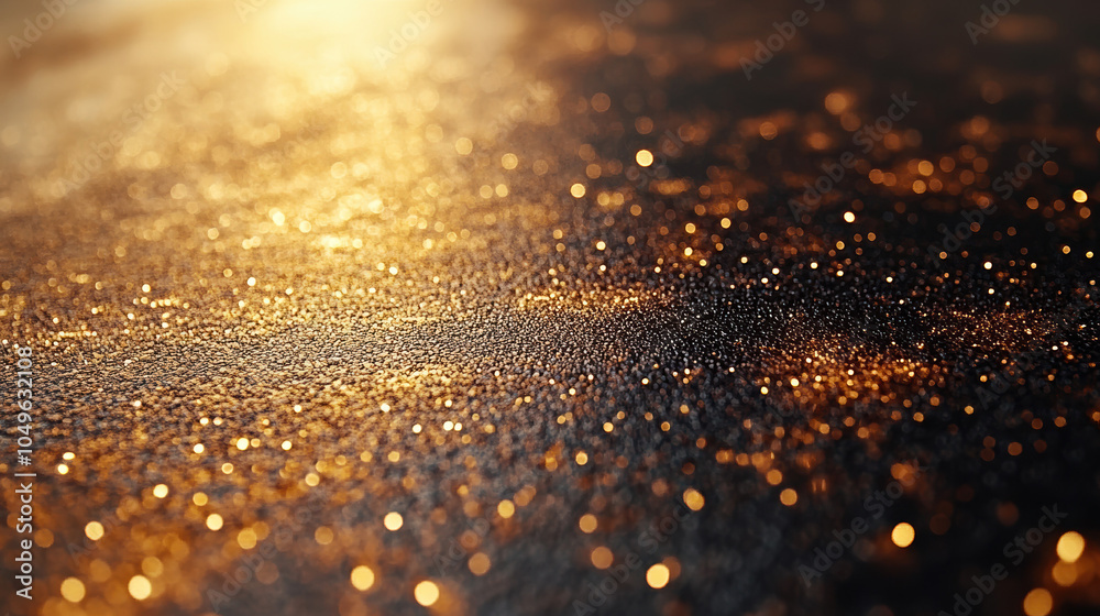 Golden Bokeh Shimmering Light for Festive Atmosphere Golden Bokeh Shimmering Light for Festive Atmosphere