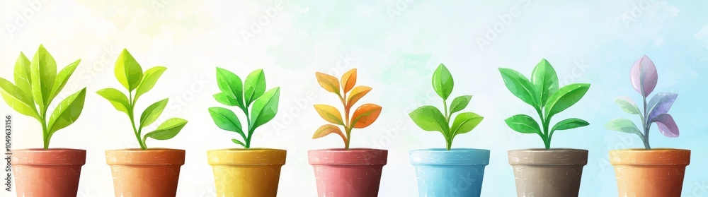 Obraz premium Watercolor style, positive change in communities