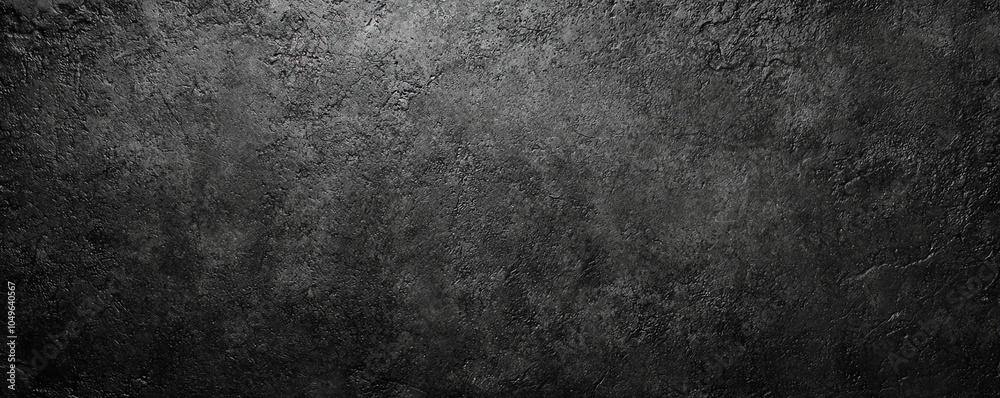 Obraz premium Highresolution black wall with faint reflections, 8K, minimalist backdrop