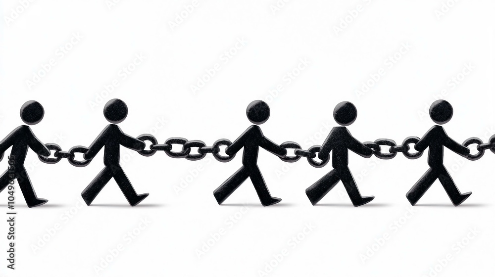 Symbolic Representation of Unity and Collaboration Through a Chain of Figures Symbolic Representation of Unity and Collaboration Through a Chain of Figures