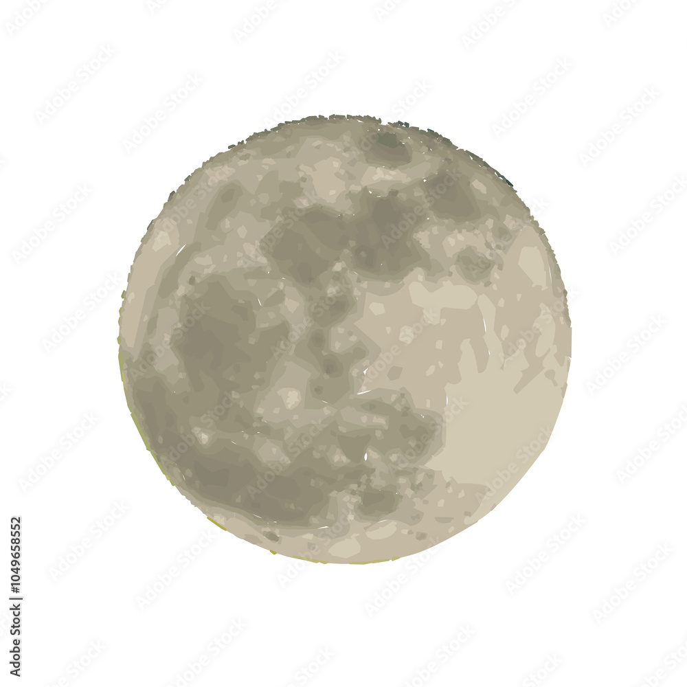 Fototapeta premium moon isolated on transparent background