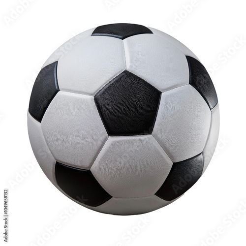 3D Soccer Ball Render - Isolated on White Background photo