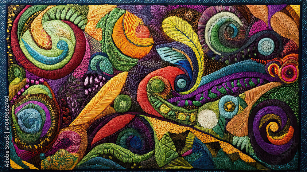 A colorful quilt with a variety of shapes and patterns. The colors are bright and vibrant, creating a lively and cheerful mood. The quilt is made up of many different pieces A colorful quilt with a variety of shapes and patterns. The colors are bright and vibrant, creating a lively and cheerful mood. The quilt is made up of many different pieces