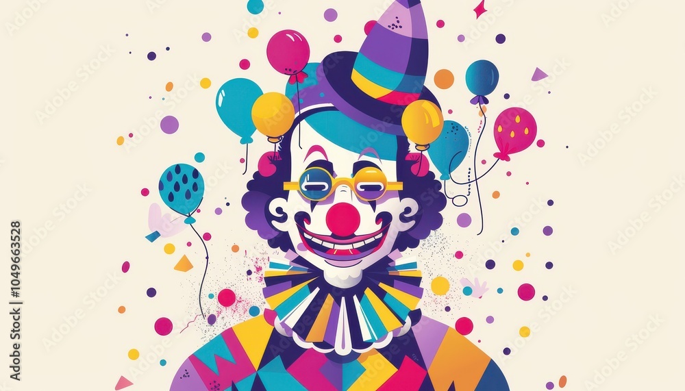 Naklejka premium April Fools Day