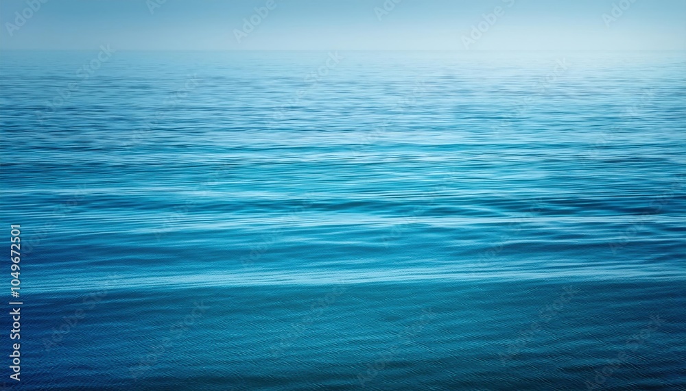 Obraz premium Calming Blue Ocean Ripple Texture. Abstract Fluid Wave Patterns in Soft Gradient Blues for Tranquil Backgrounds, Meditation Apps, and Nature Inspired Digital Designs