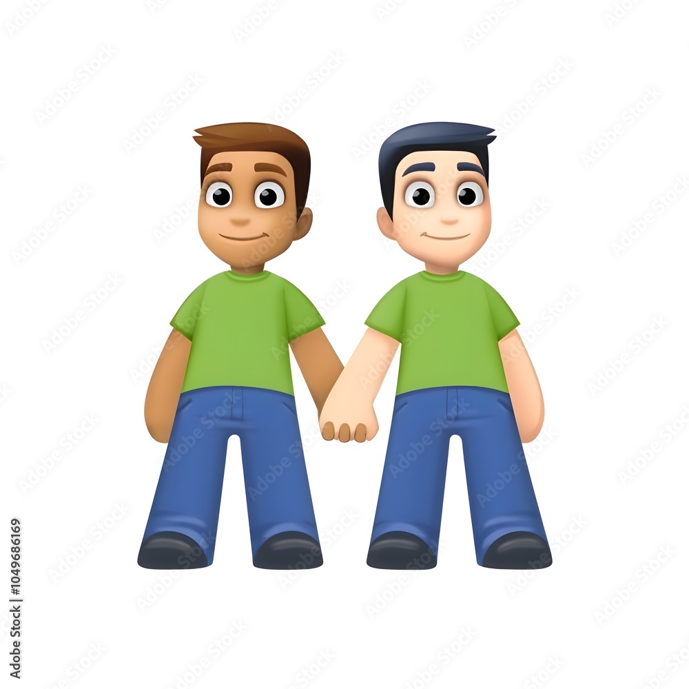 Holding Hands (Male Friends) Emoji
