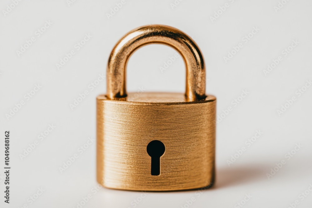 Fototapeta premium Padlock, symbol of security and protection, with copy space.
