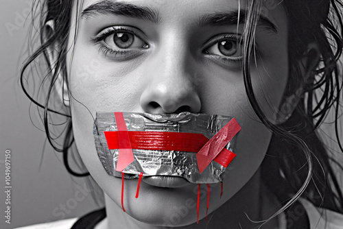 photo illustration of freedom of speech and expression