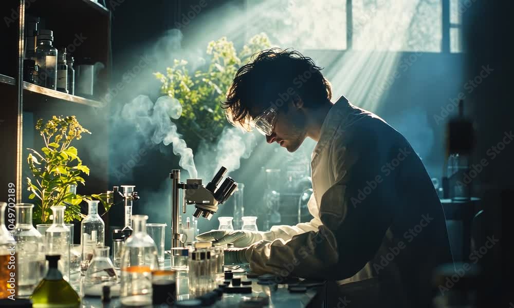 Scientist working in a lab Scientist working in a lab