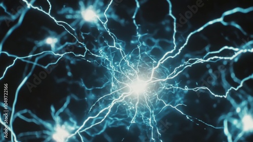Wallpaper Mural High Voltage Electricity Burst in Abstract Visualization Torontodigital.ca