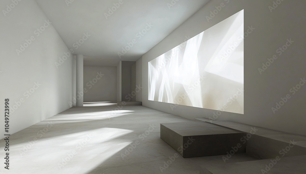 Obraz premium Minimalist and unique interior design in the house