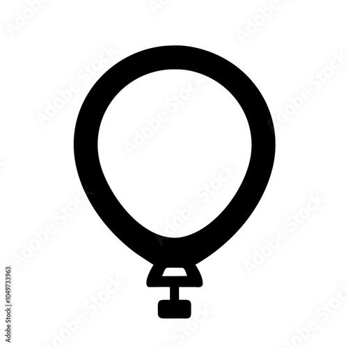 Icon of a colorful balloon for celebrations