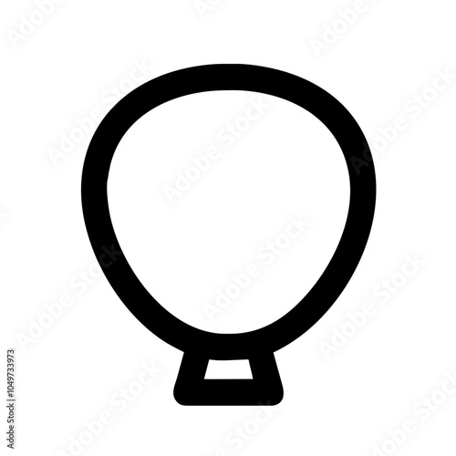 Icon of a colorful balloon for celebrations