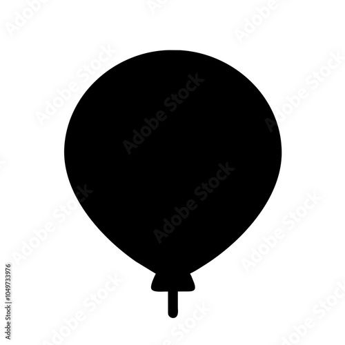 Icon of a colorful balloon for celebrations