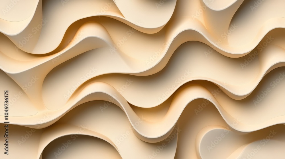 Fototapeta premium Modern Flowing Geometric Gradient Pattern