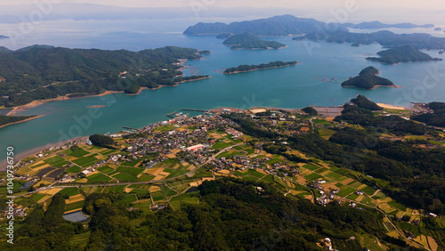 ドローンで撮影した「倉岳山」の景色