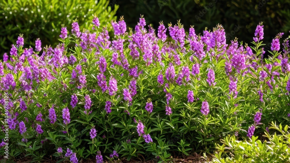 Fototapeta premium Mexican heather. Japanische Myrte - Cuphea hyssopifolia