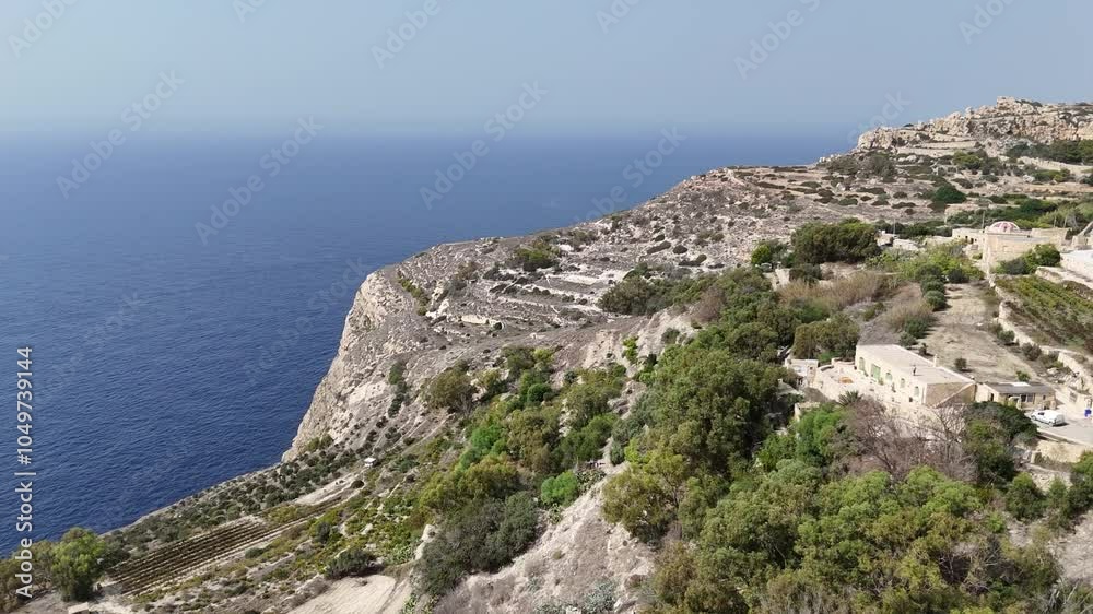 Aerial drone view of the Maltese archipelago landscape, Malta Aerial drone view of the Maltese archipelago landscape, Malta