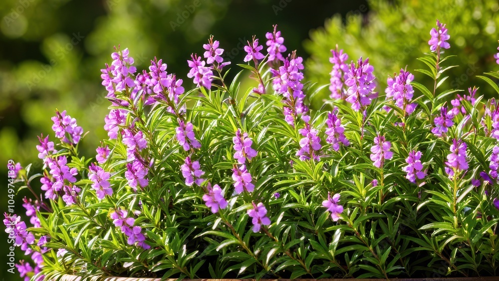 Fototapeta premium Mexican heather. Japanische Myrte - Cuphea hyssopifolia