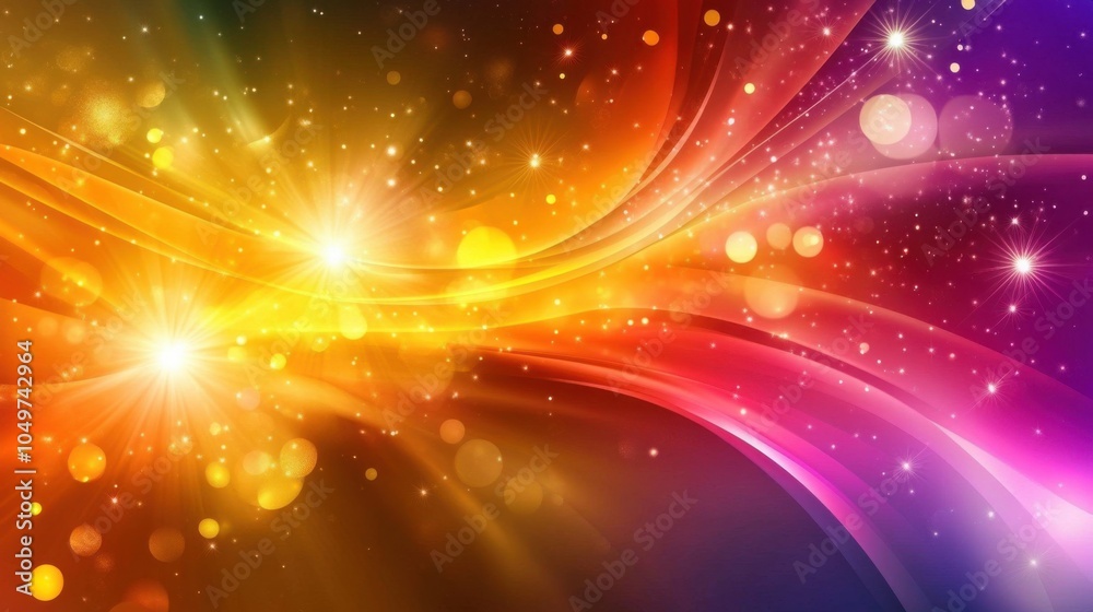 Vibrant Beams of Light in Various Hues Vibrant Beams of Light in Various Hues