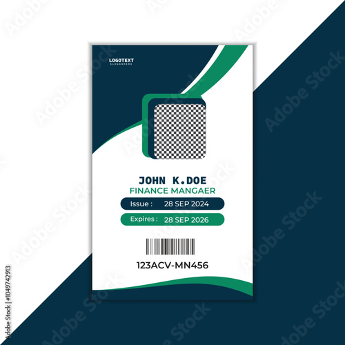 Corporate Id card design template - vector