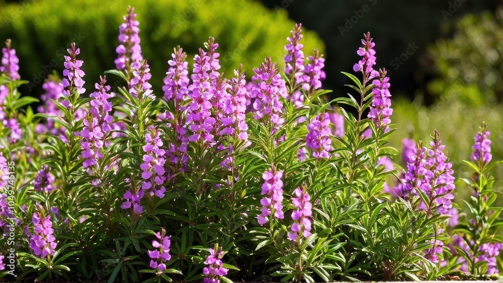 Obraz premium Mexican heather. Japanische Myrte - Cuphea hyssopifolia