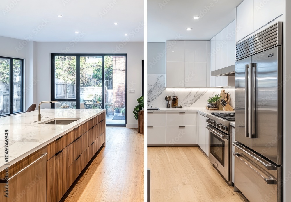 Fototapeta premium Modern Kitchen Design.