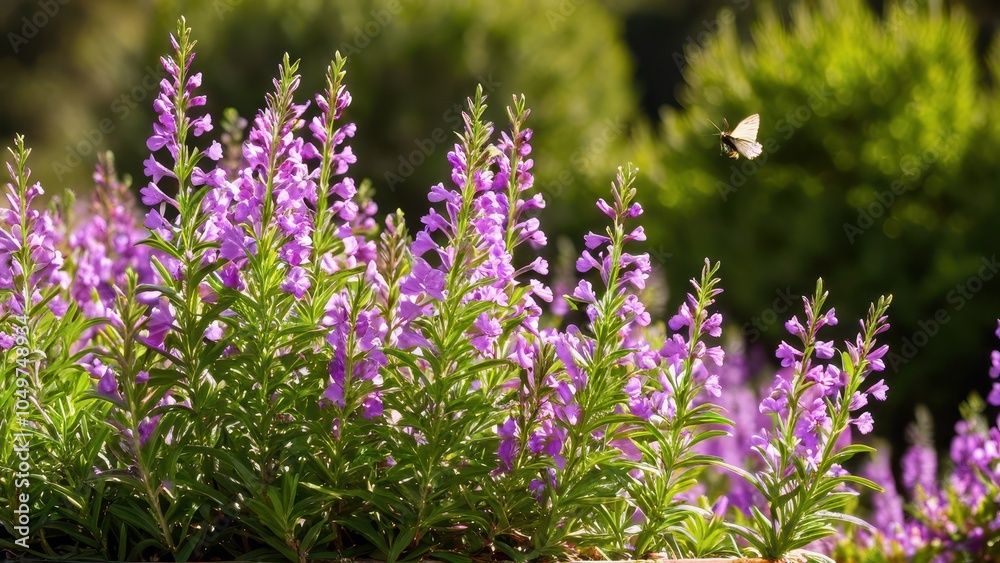 Obraz premium Mexican heather. Japanische Myrte - Cuphea hyssopifolia