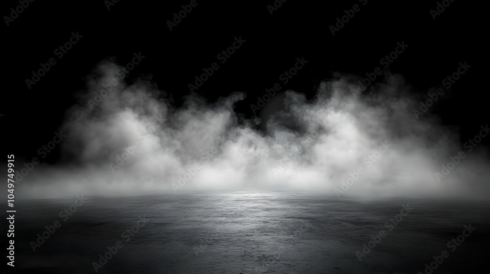 Abstract Background with Fog and Ground