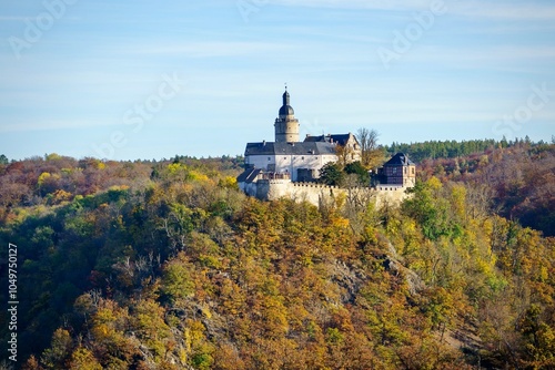 Burg Falkenstein (Harz, Sachsen-Anhalt, Deutschland) im Herbst.  photo