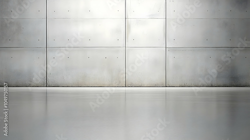 Grey Concrete Wall and Floor Background