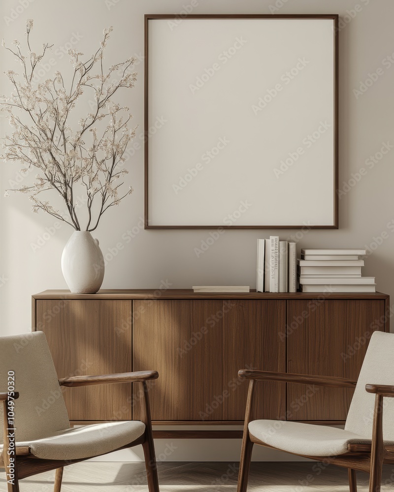 Fototapeta premium Modern Living Room Mockup.