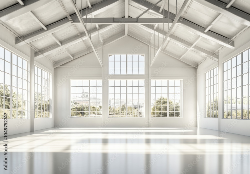 Obraz premium Empty Loft Space.