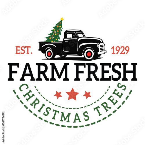 Farm Fresh Christmas Trees svg, Christmas svg, Farmhouse svg, Winter Home Decor Sign, Cricut Cut File, Printable Clipart, Digital Download