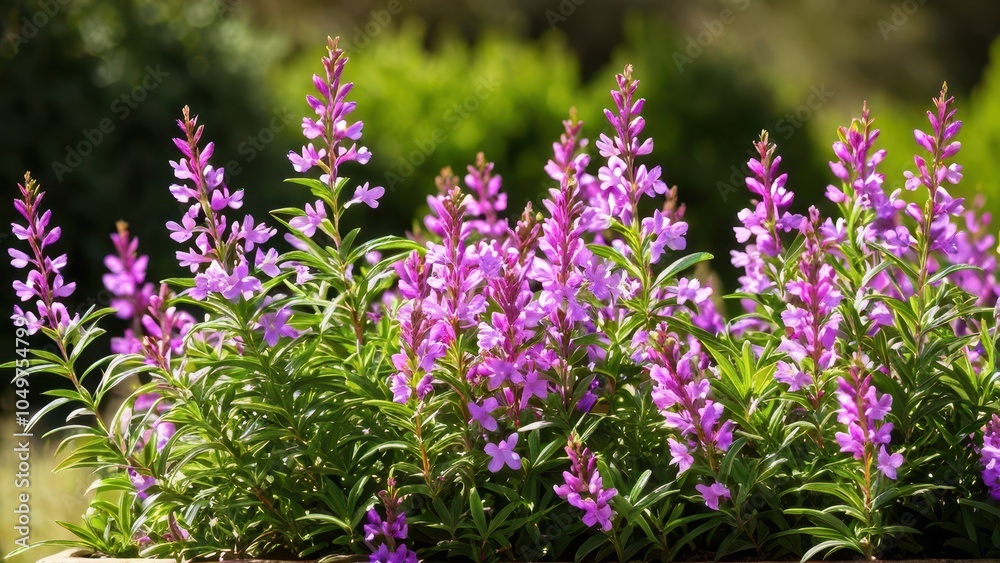 Obraz premium Mexican heather. Japanische Myrte - Cuphea hyssopifolia