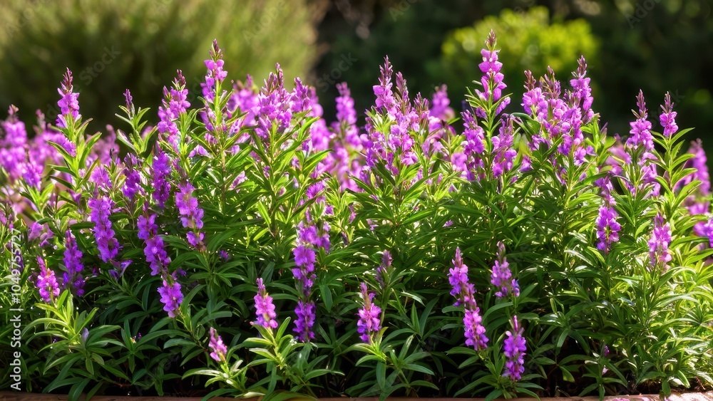 Fototapeta premium Mexican heather. Japanische Myrte - Cuphea hyssopifolia