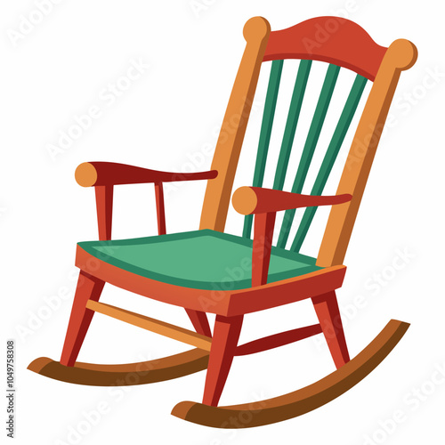 wooden rocking chair