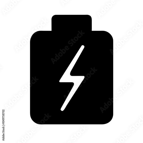 Icon of a battery for energy