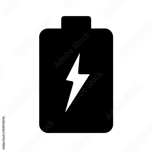 Icon of a battery for energy