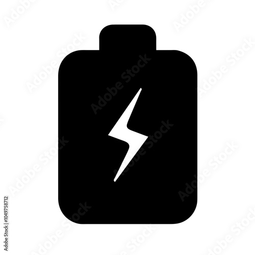 Icon of a battery for energy