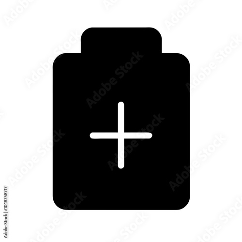 Icon of a battery for energy