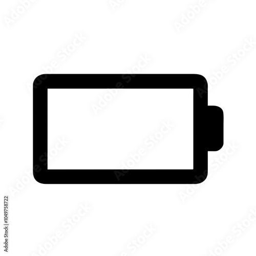 Icon of a battery for energy