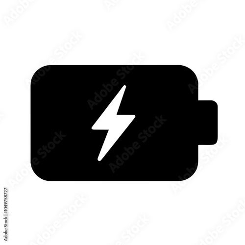 Icon of a battery for energy