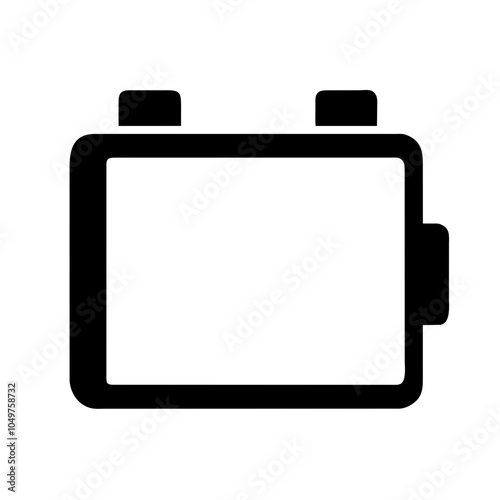 Icon of a battery for energy