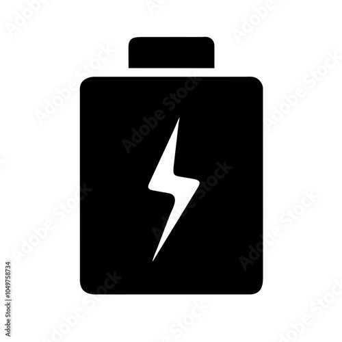 Icon of a battery for energy
