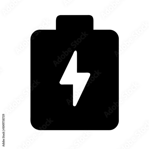 Icon of a battery for energy