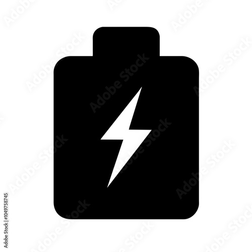 Icon of a battery for energy